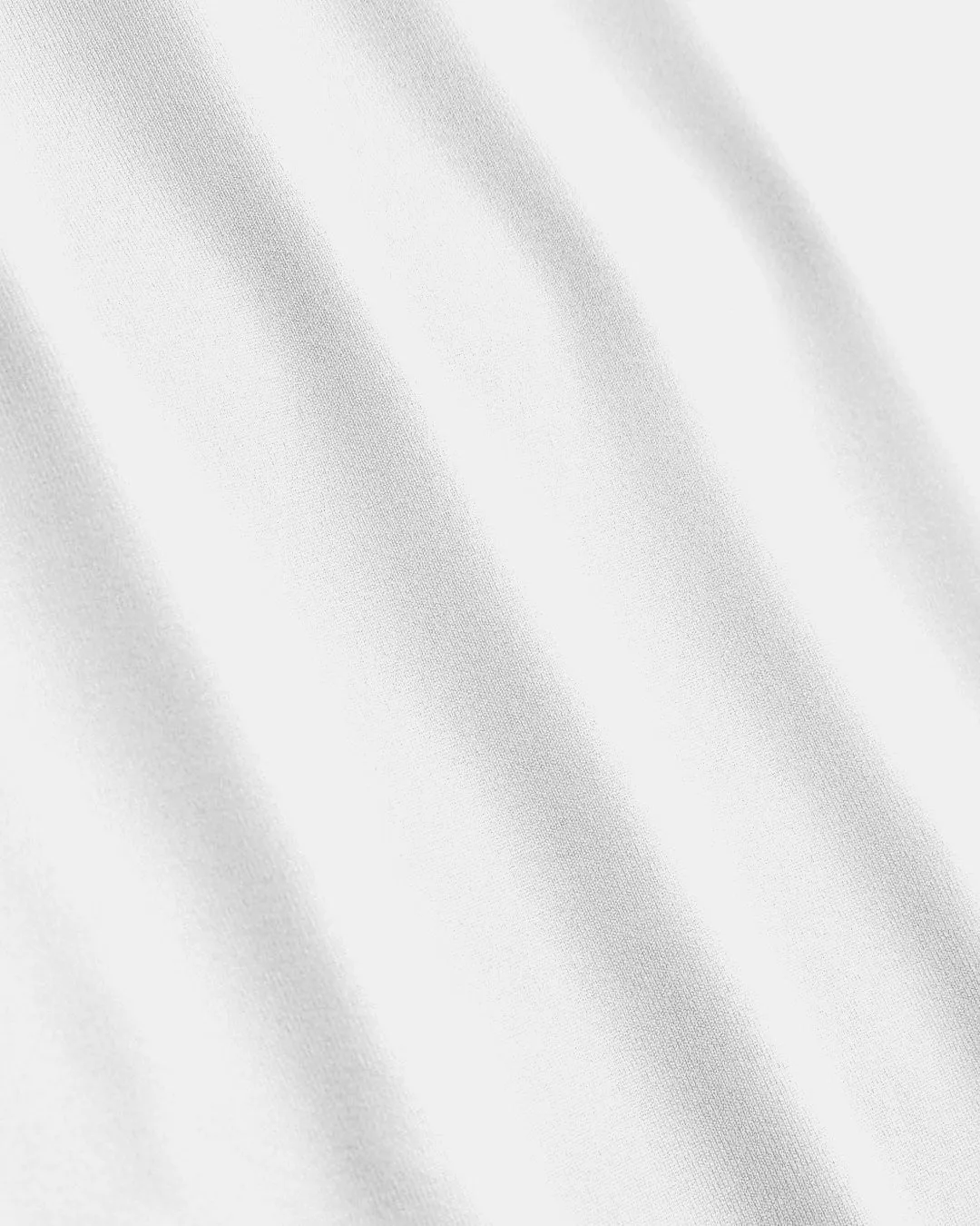 Basic Round Neck Short Sleeve Slim Fit White Top - Image 3