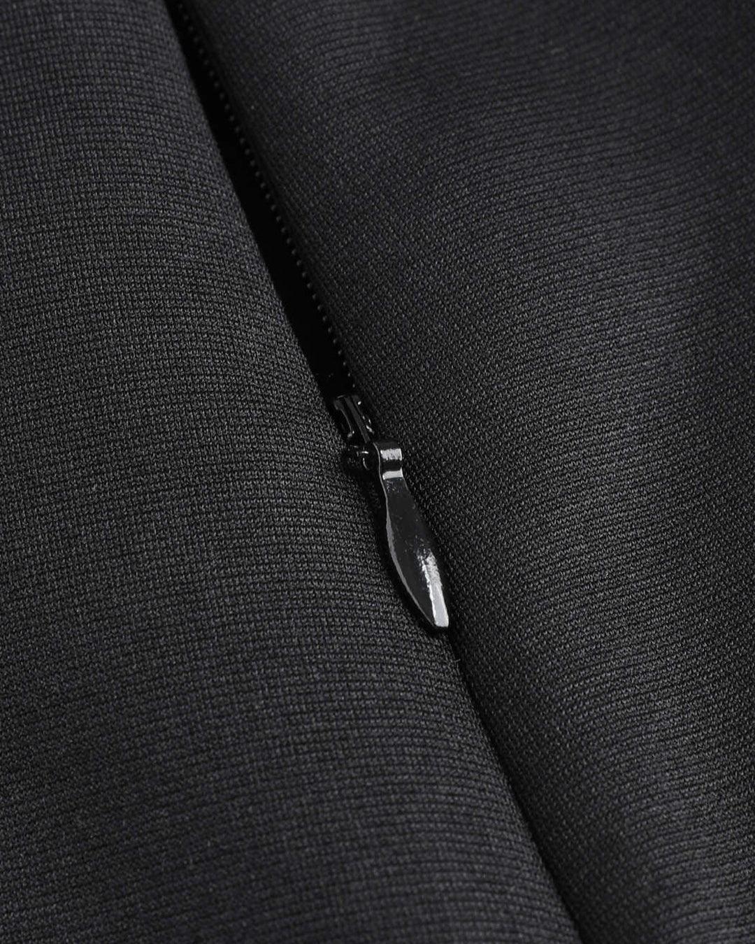 Blockcore Inspired Solid Mini Skirt In Black - Image 3