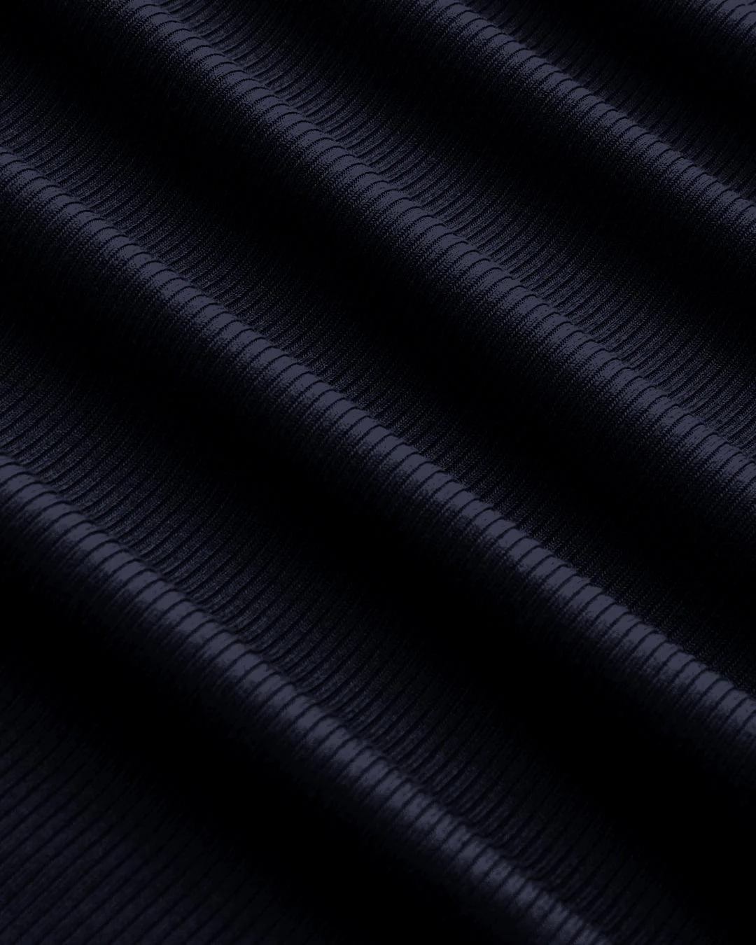 Boat Neck Solid Ruched Long Sleeve Top in Navy Blue - Image 3