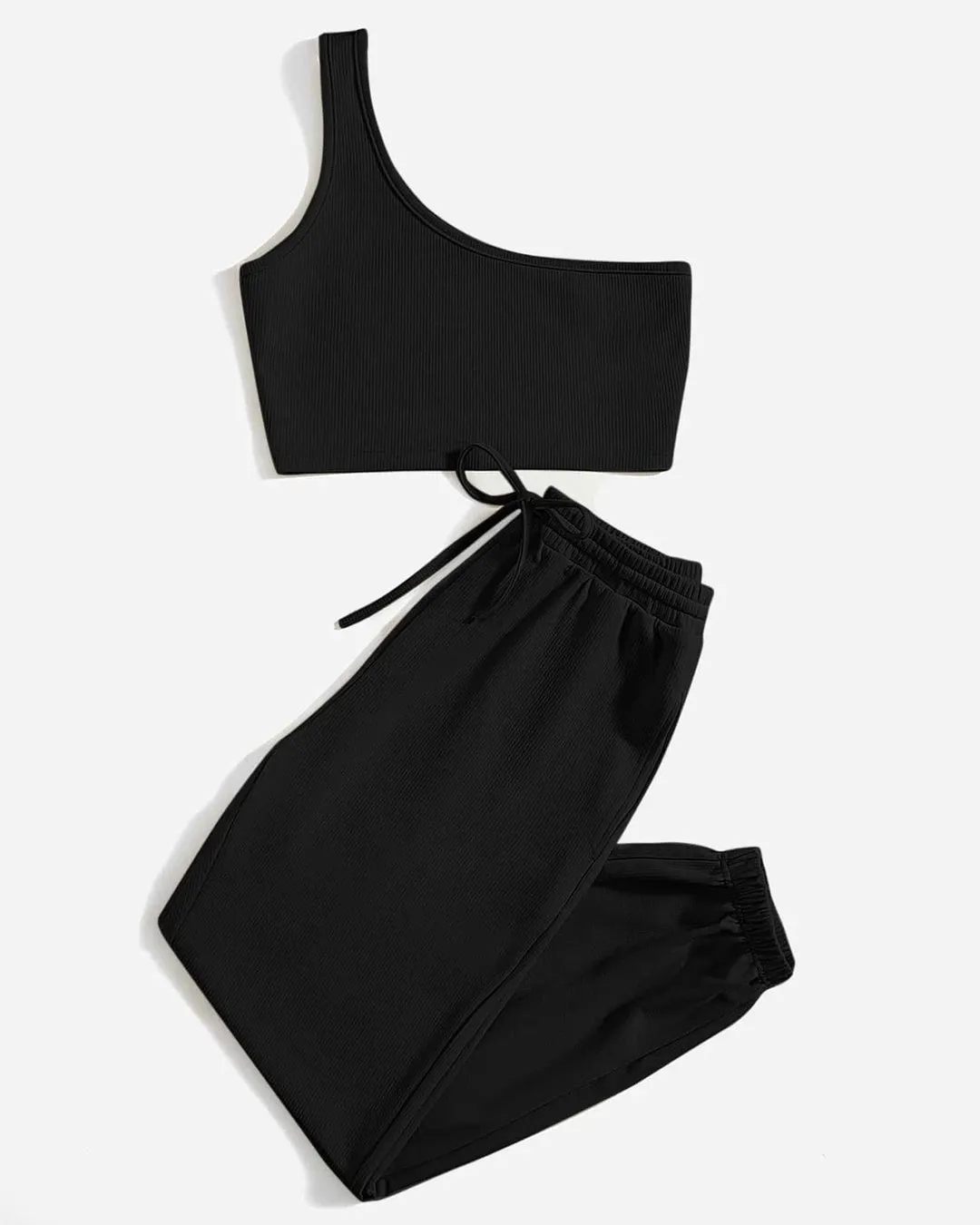 Casual Wear Fits Black Lounge Set - Image 2