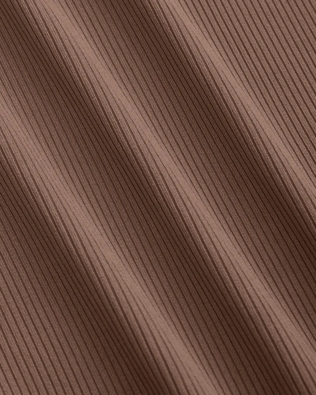 Combo :Asymmetrical Neck Ruched Long Sleeve Tee In Brown and Black - Image 4