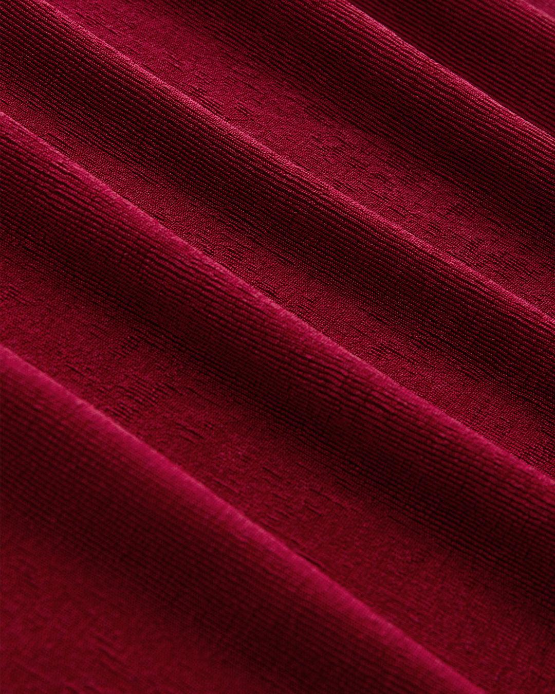 High Neck Twist Ruched Split Maxi Dress Curve & Plus In Redberry - Image 5