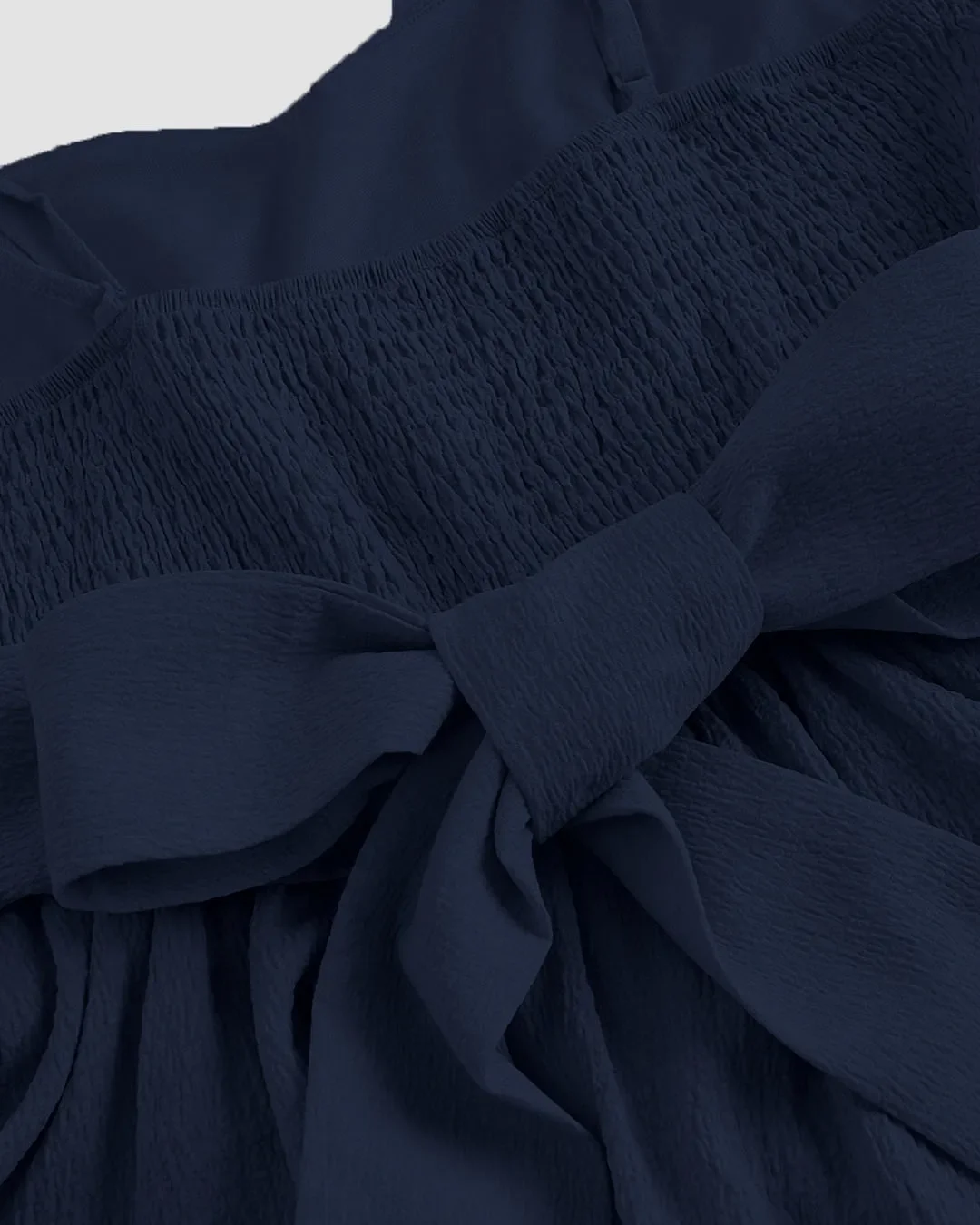 Navy Blue Sleeveless Flared Mini Dress - Image 3