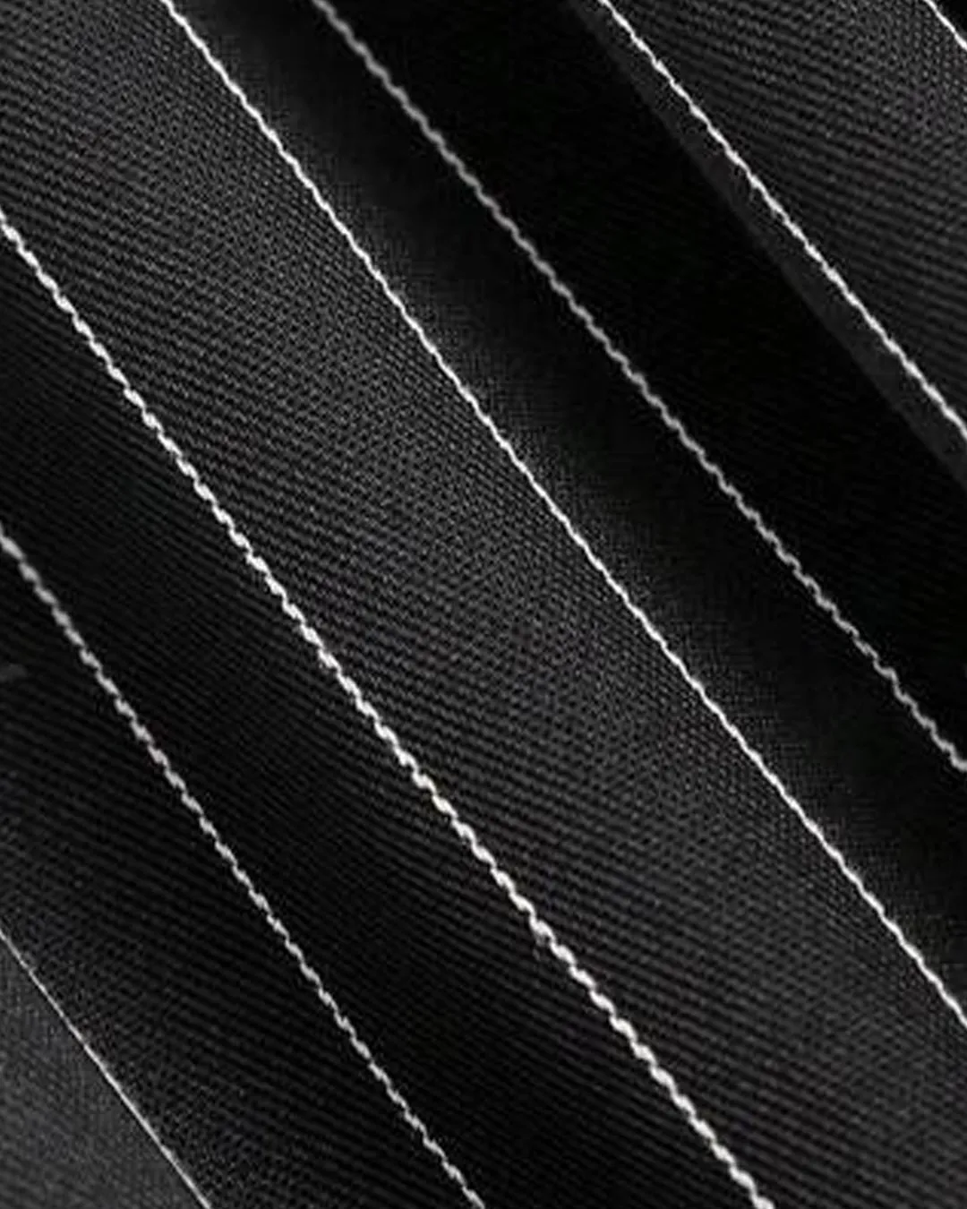Pinstriped Halter Neck Sleeveless Top And Pants Set In Black - Image 3