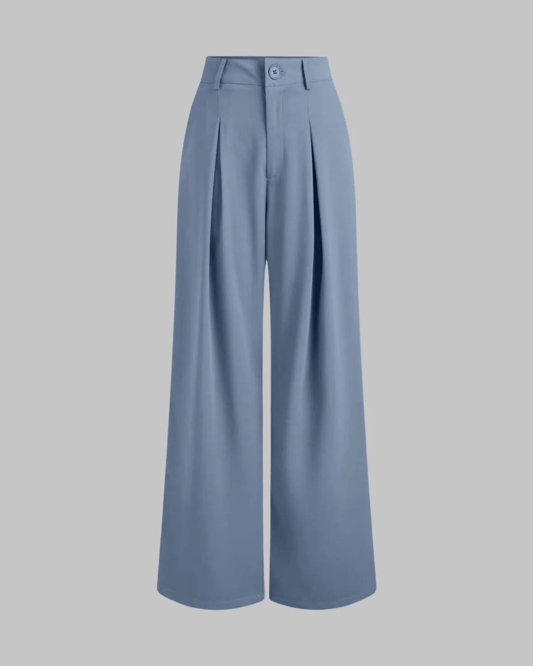 Premium Quality Set Of Two Cropped Top With Korean Style Baggy Trouser In Blue - Image 6
