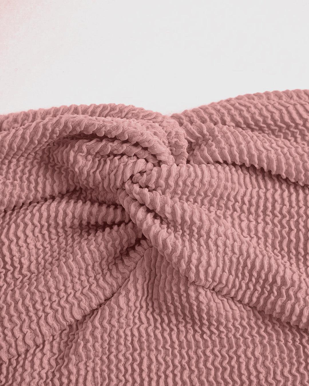 Set Of 2 - Twist Front Rib-knit Crop Tube Top - Image 3