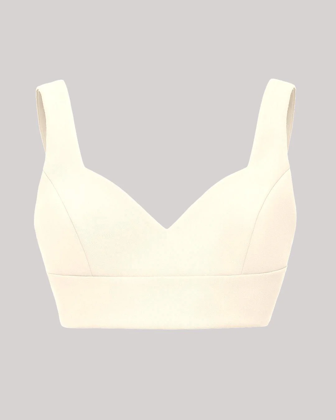 Set Of Two Cropped Top With Korean Style Baggy Trouser In Offwhite - Image 3