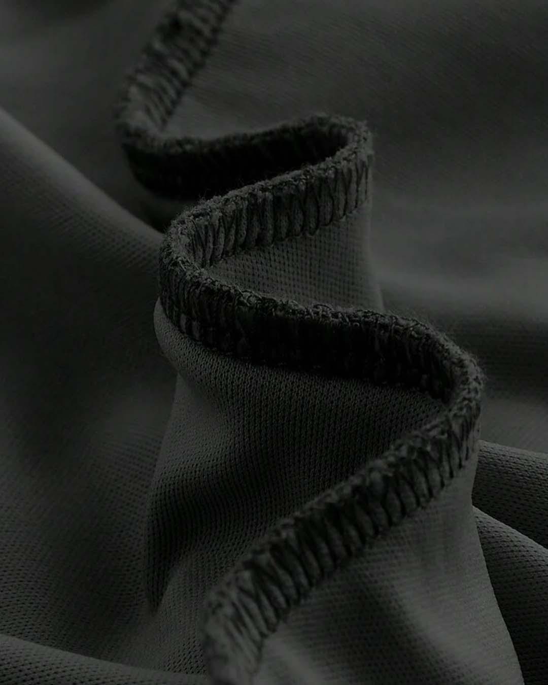Solid Ruched Wrap Black Cami Dress - Image 4