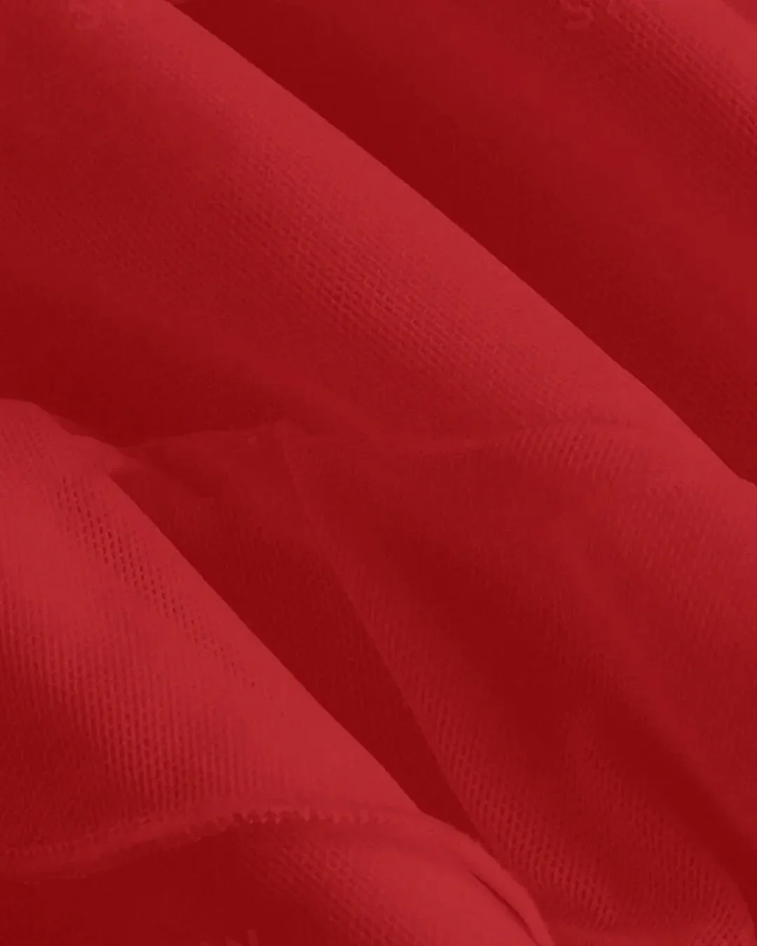 Spaghetti Strap Ruffle Trim Asymmetrical Red Cami Dress - Image 3