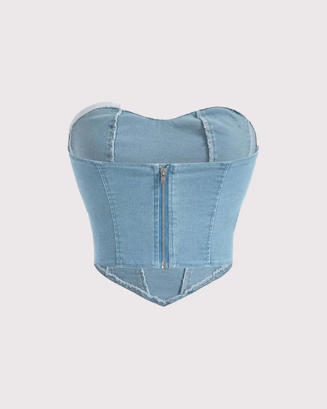 Stylish and Sensual Denim Camisole Top - Image 2