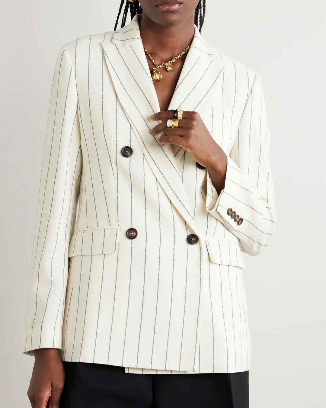 Tailored Double Breasted Blazer - Image 2
