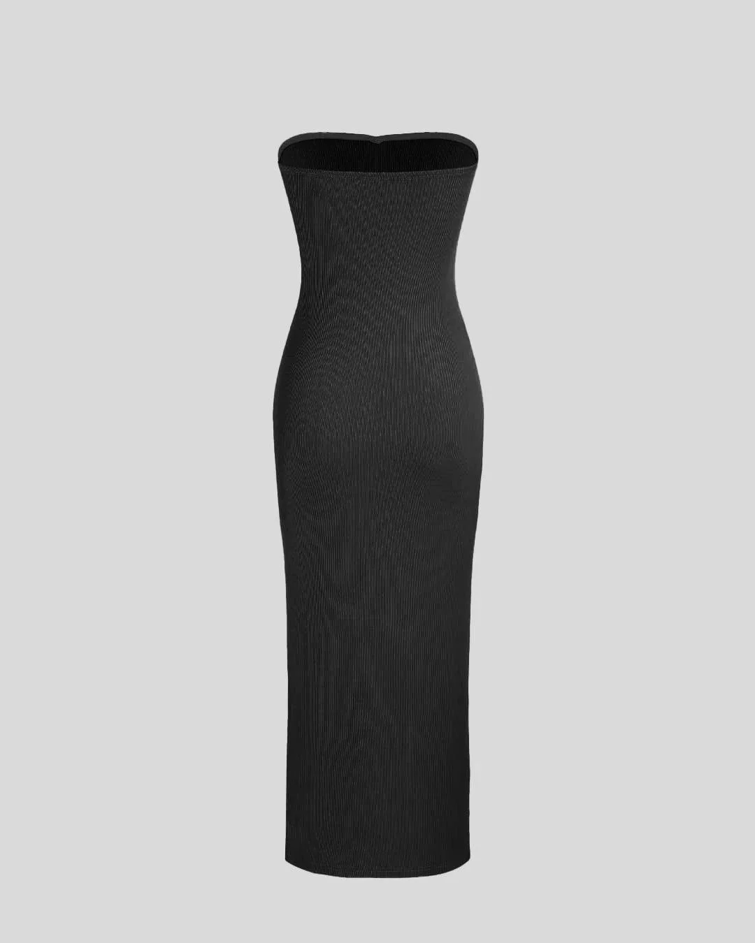 Two Piece Elegant Bodycon Dress With Shrug In Black - Image 4