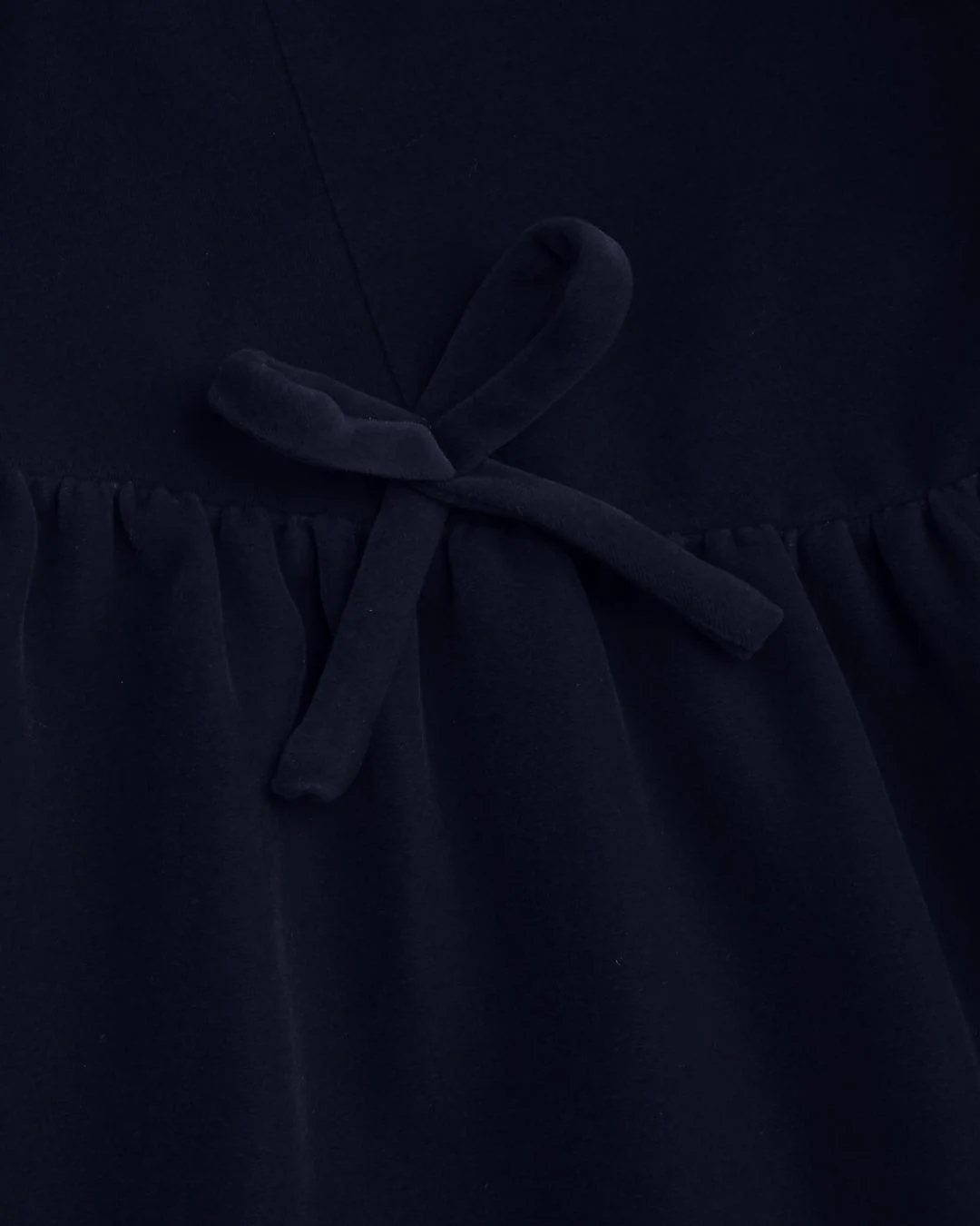 Velvet Lace Up Bowknot Bubble Mini Dress In Black - Image 3